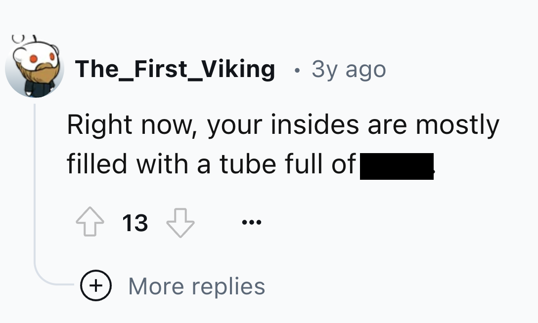 illustration - The_First_Viking 3y ago Right now, your insides are mostly filled with a tube full of 13 More replies